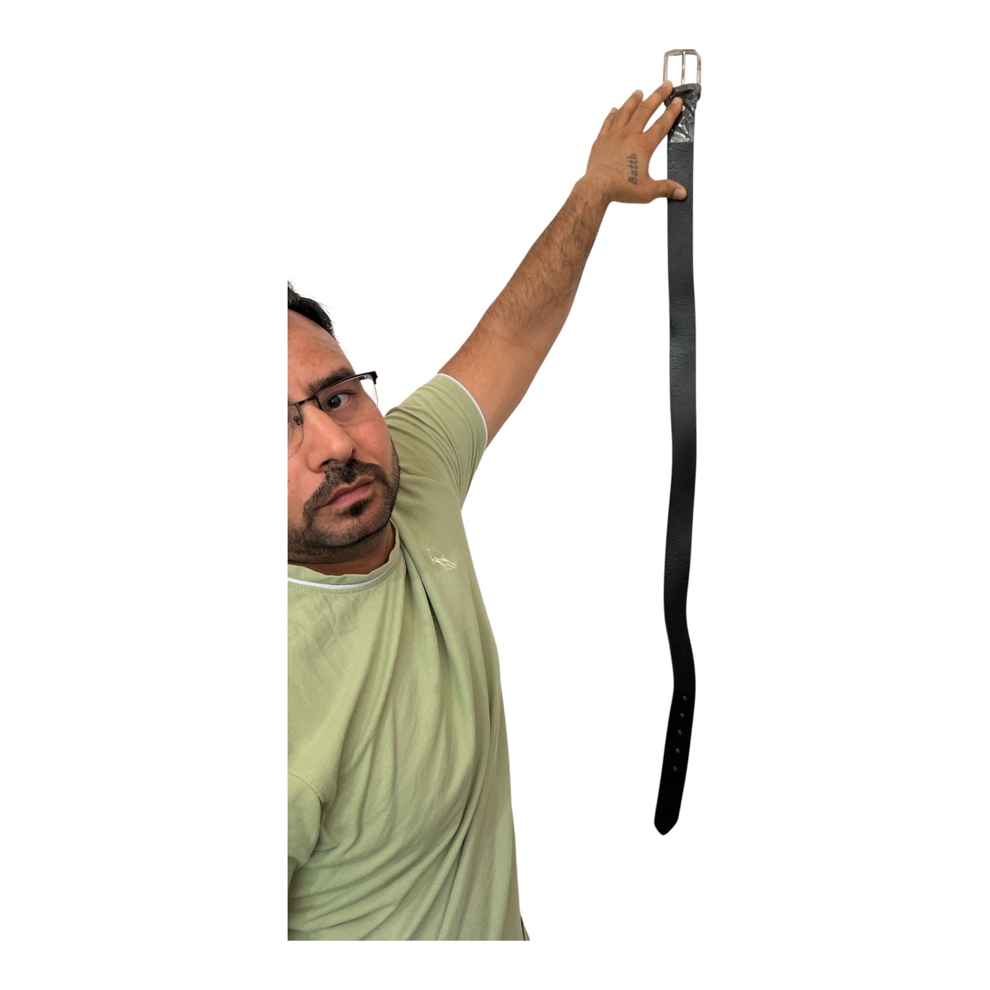 Men's Black Genuine Leather Belt