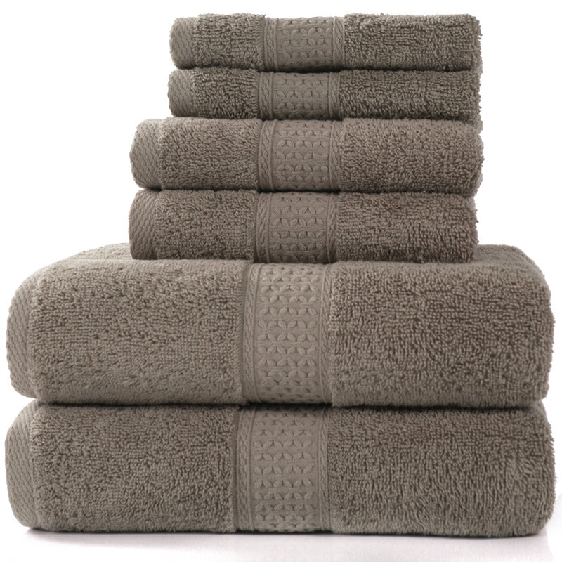 Cotton Bath Towel Set Absorbent Soft Combed