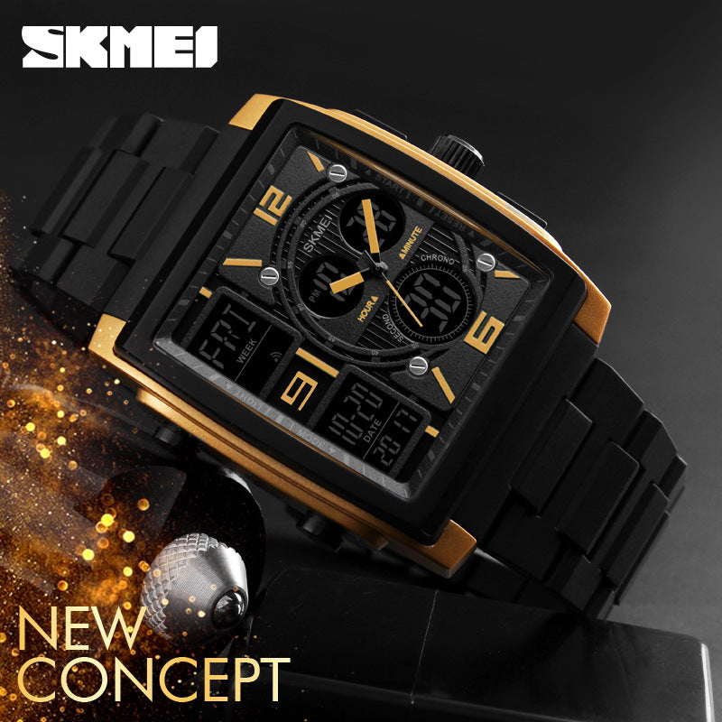 Mens Square Electronic Watch