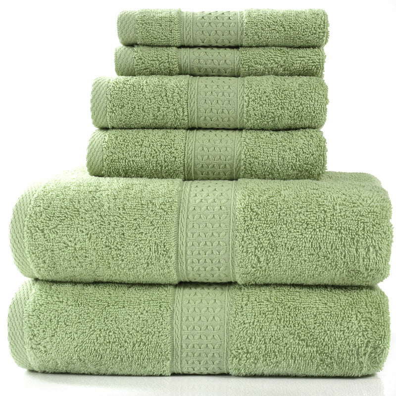 Cotton Bath Towel Set Absorbent Soft Combed