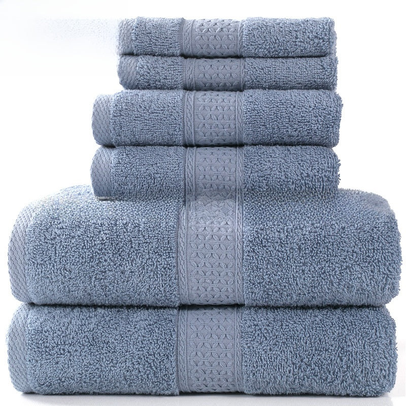 Cotton Bath Towel Set Absorbent Soft Combed