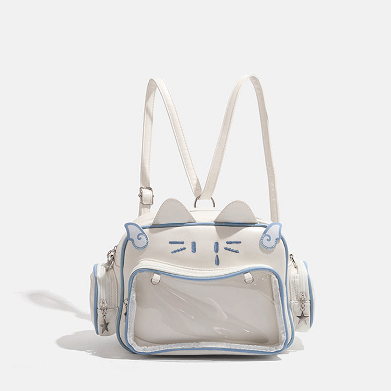Mechanical Cat Pattern Tote Bag