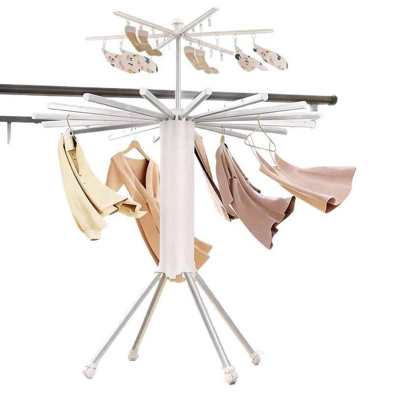 Foldable clothes drying rack