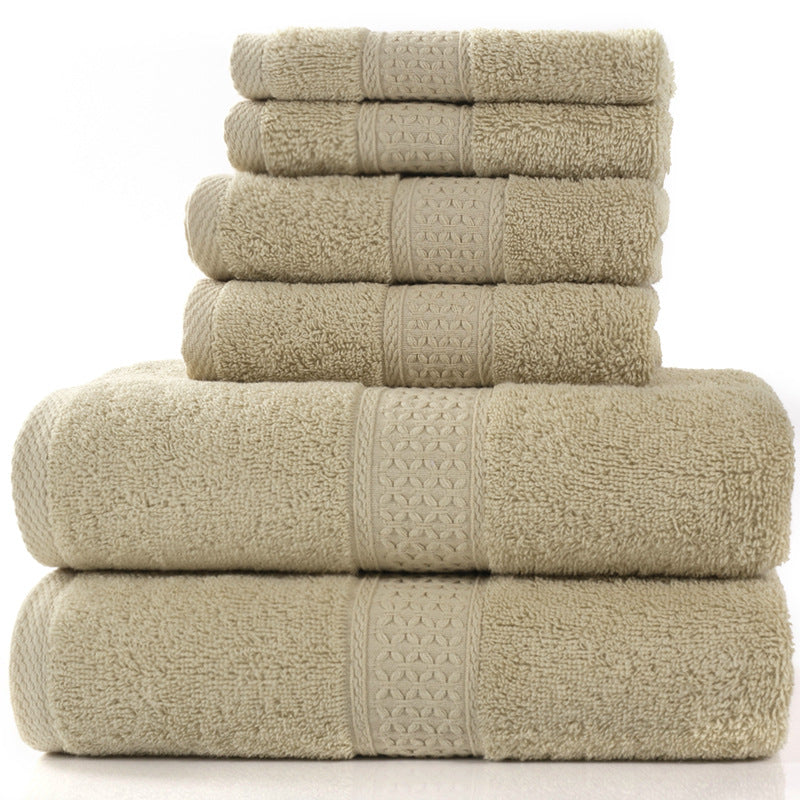 Cotton Bath Towel Set Absorbent Soft Combed