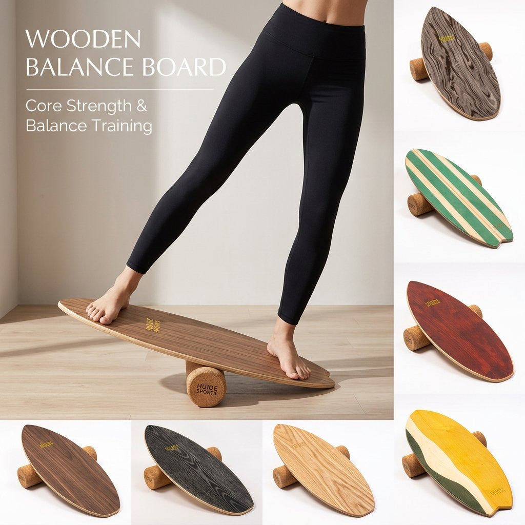 Wooden Balance Board for Fitness Training
