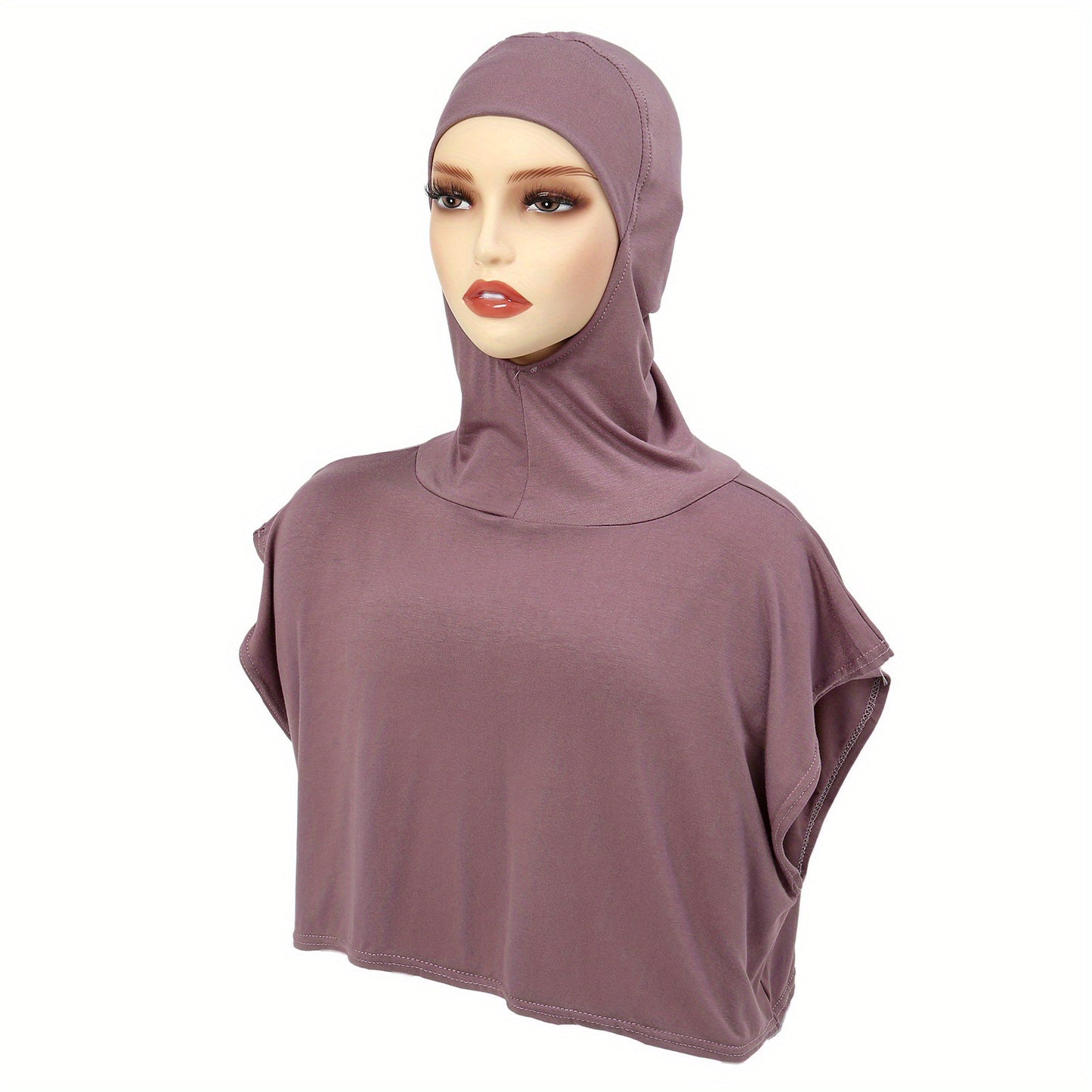 Pullover Hooded Faux Collar Cotton Cap