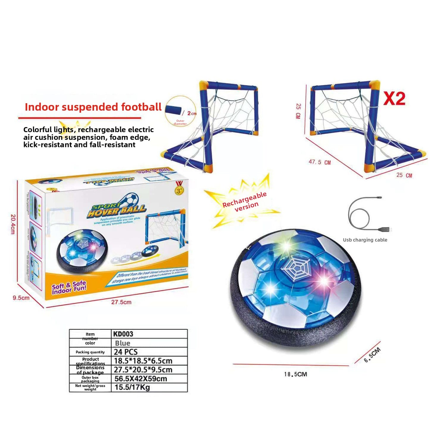LED Light-Up Soccer Ball Toy