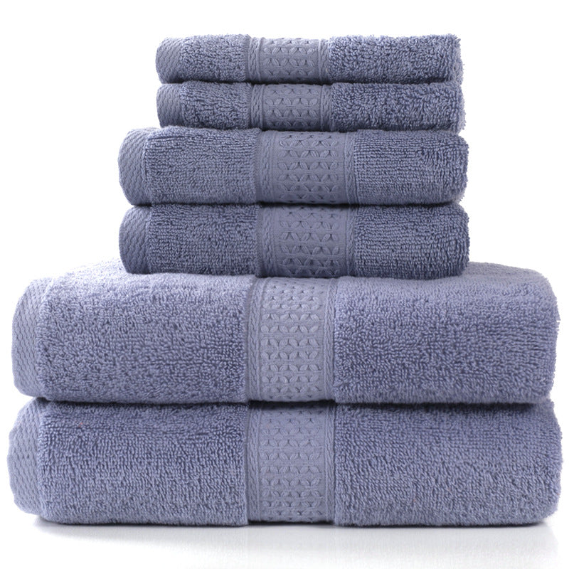 Cotton Bath Towel Set Absorbent Soft Combed