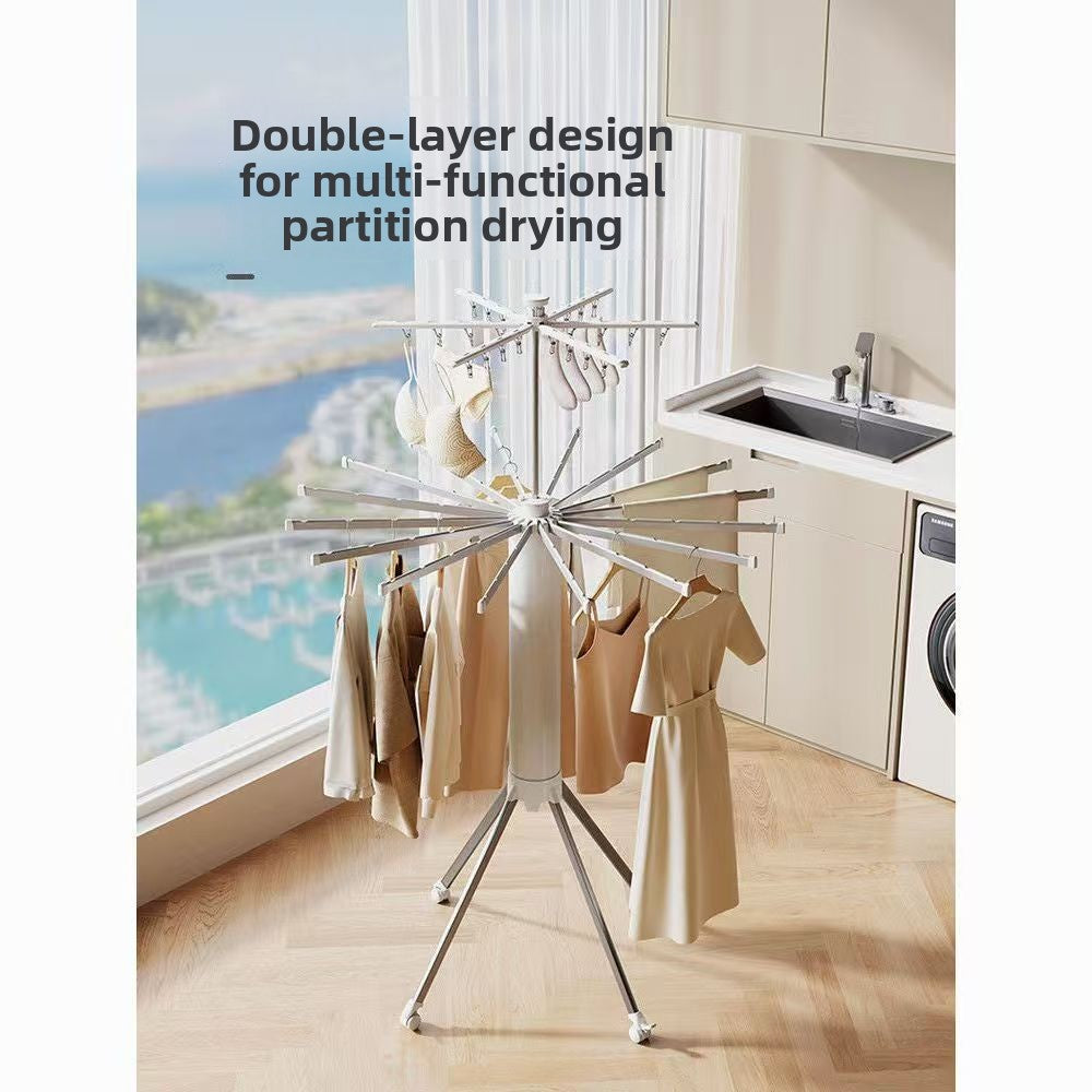 Foldable clothes drying rack
