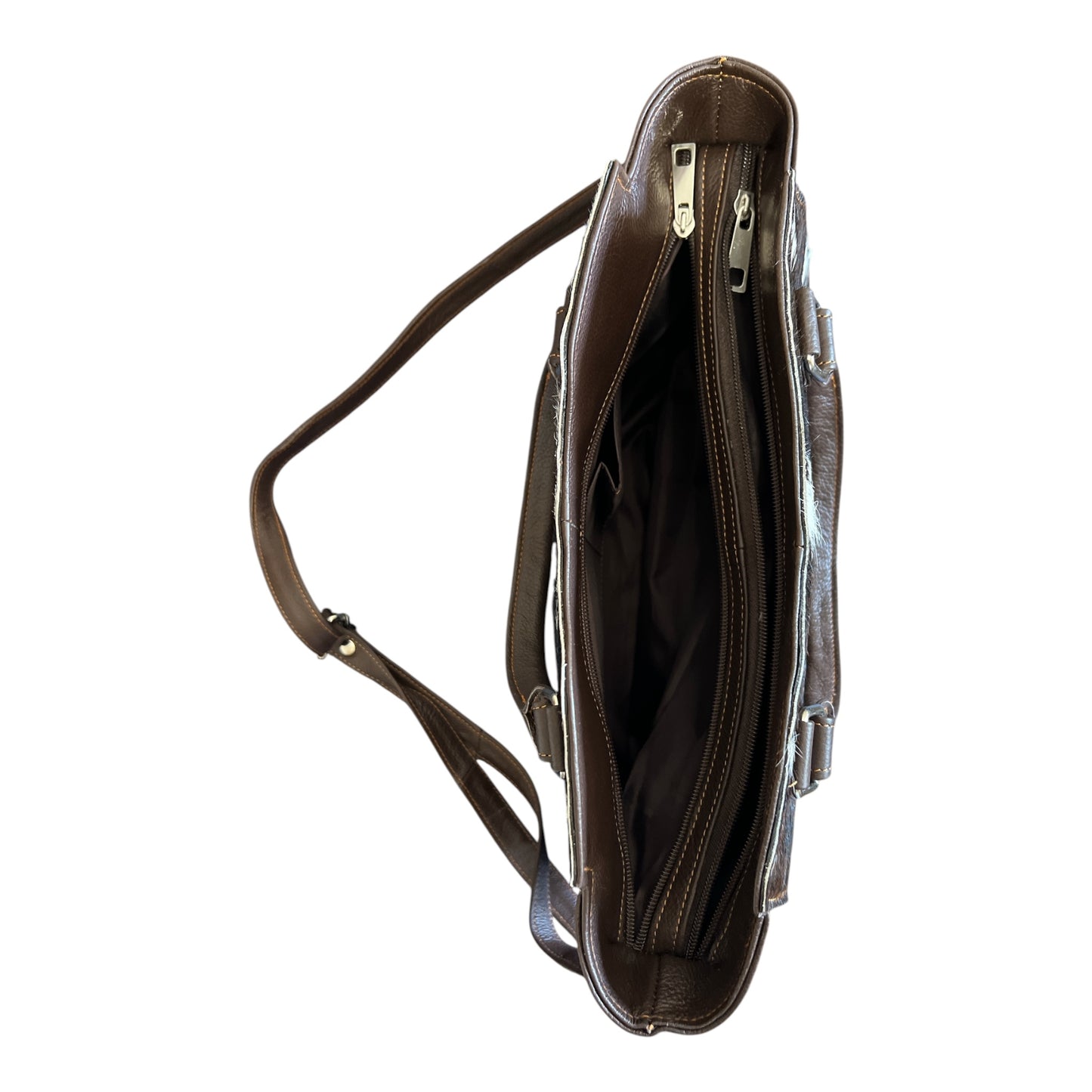 Cowhide Leather Tote & Crossbody Handbag