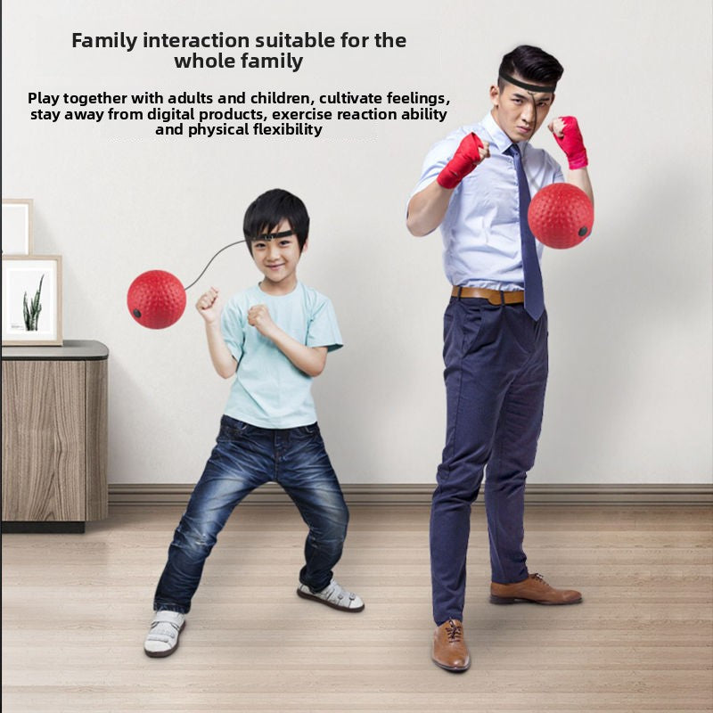 Head-Mounted Boxing Reaction Speed Training Ball