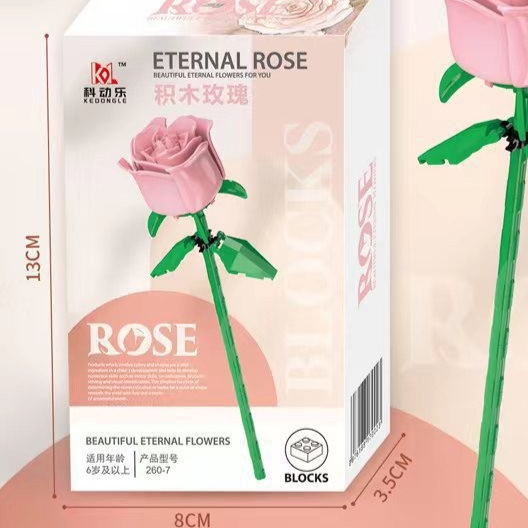 Rose Building Block Eternal Flower Bouquet