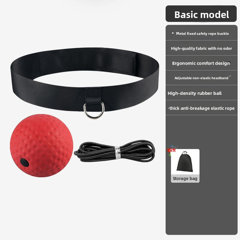 Head-Mounted Boxing Reaction Speed Training Ball