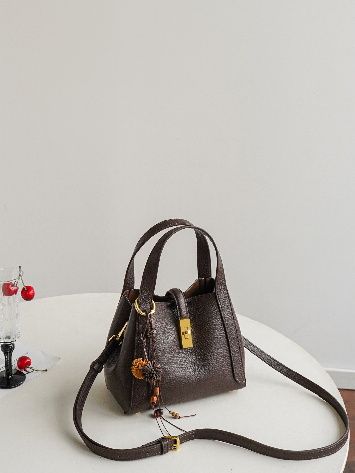 Lychee Pattern Bucket Bag