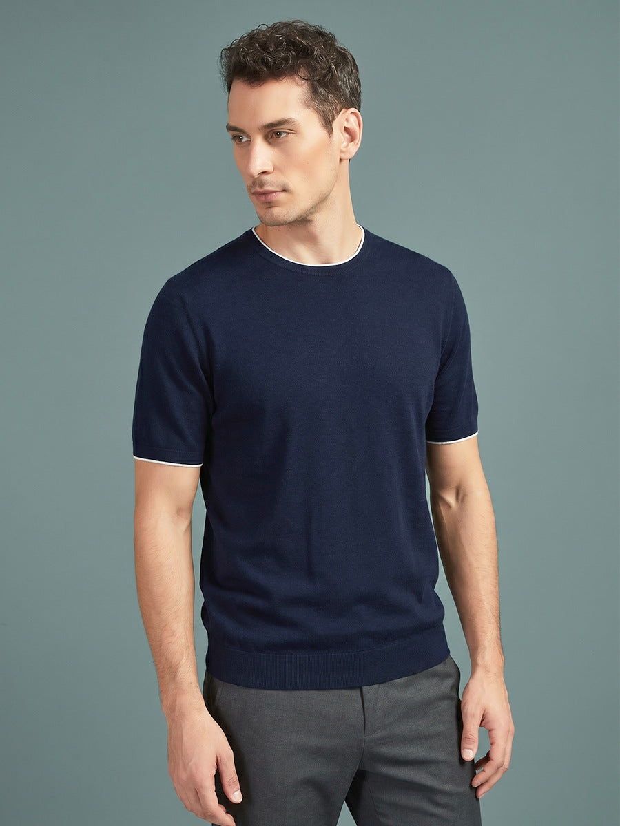 Mens Merino Wool Short Sleeve Shirt