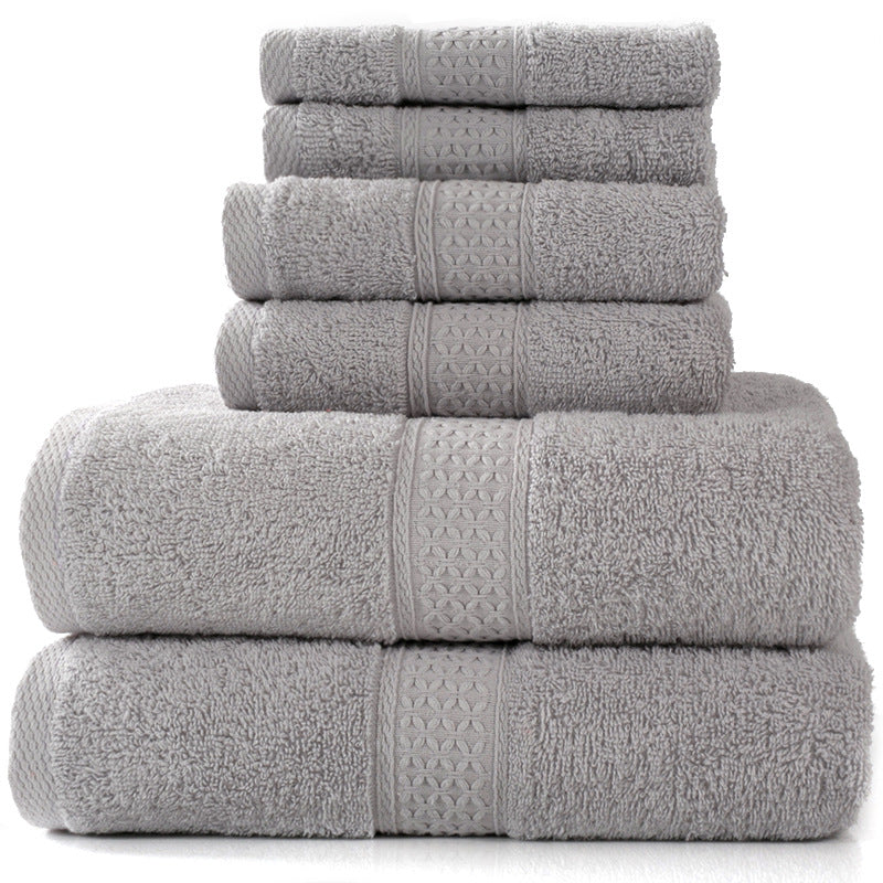 Cotton Bath Towel Set Absorbent Soft Combed