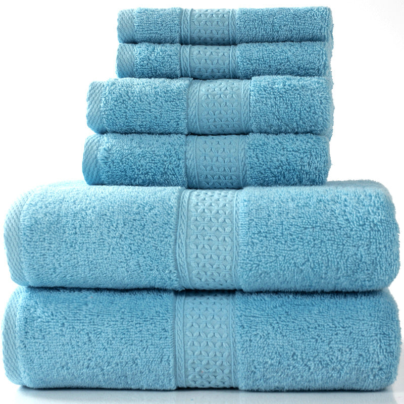 Cotton Bath Towel Set Absorbent Soft Combed