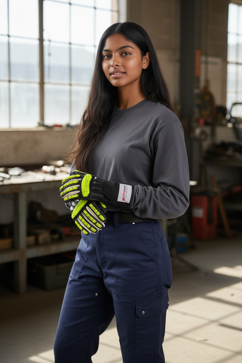 Impact-Resistant Mechanical Safety Work Gloves