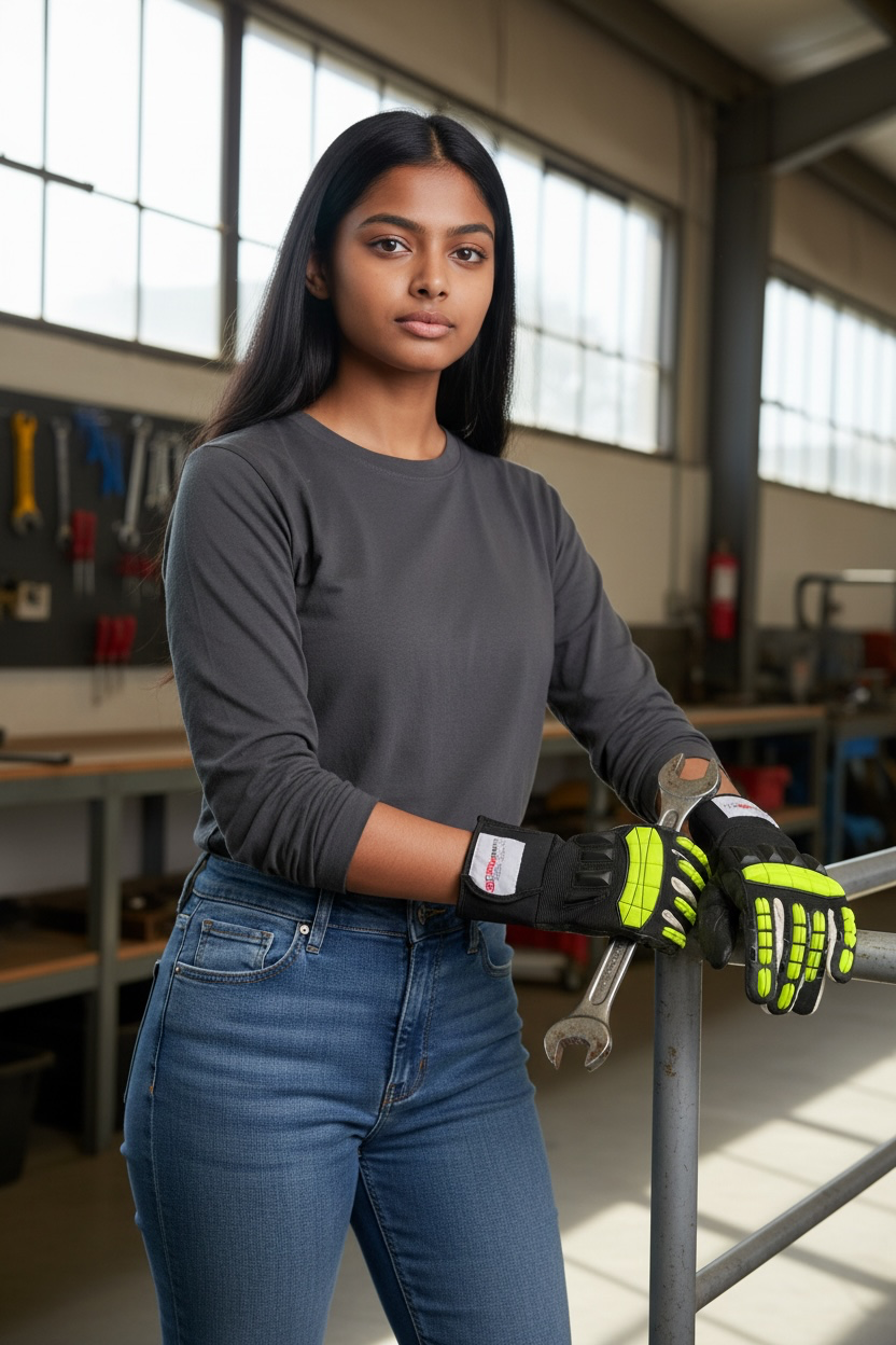 Impact-Resistant Mechanical Safety Work Gloves