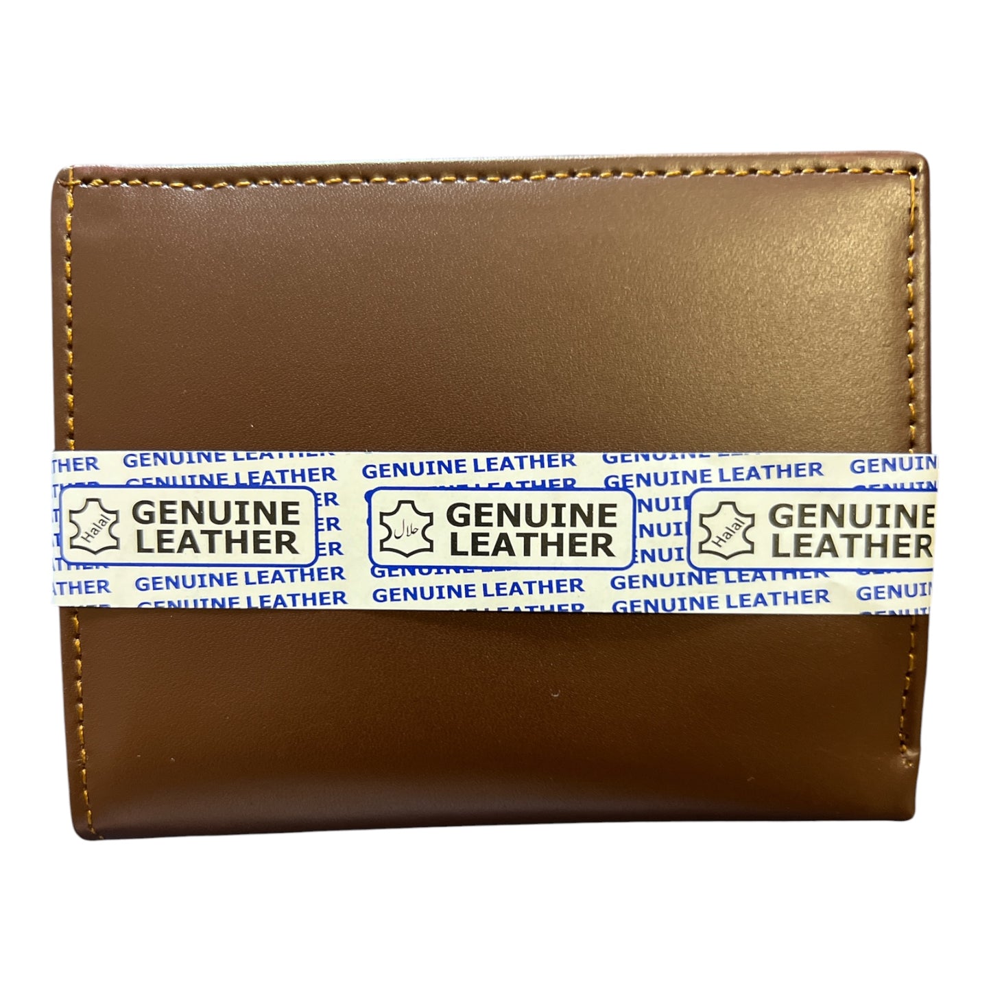 Premium Genuine Leather Men's Bifold Wallet - Dark Brown