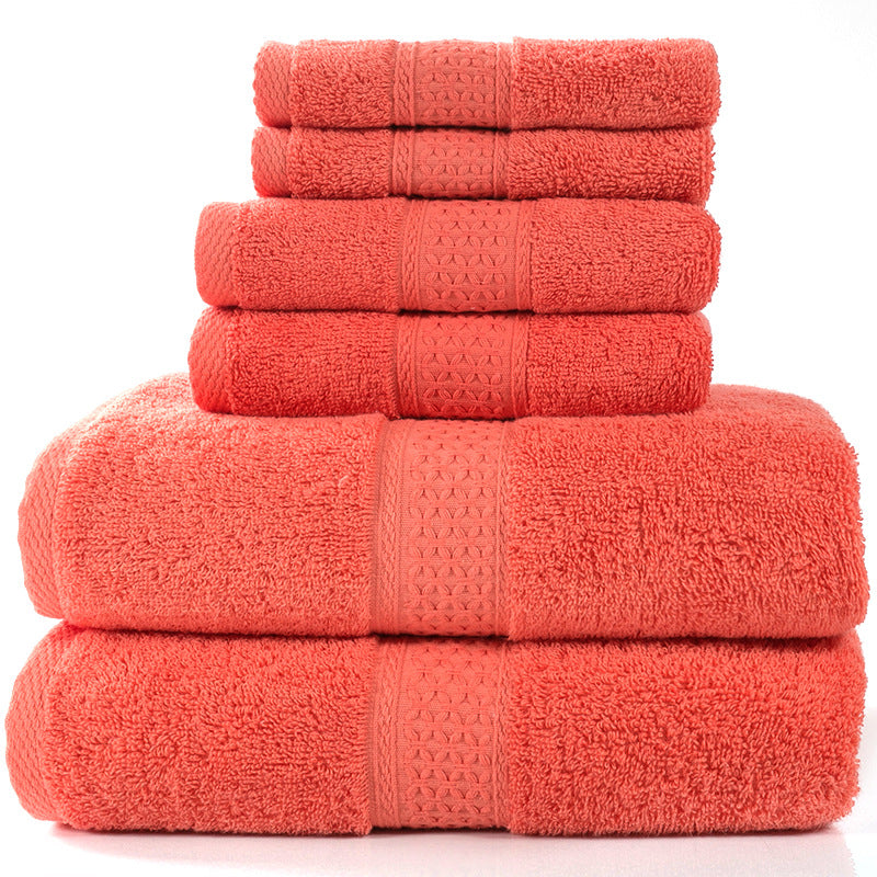 Cotton Bath Towel Set Absorbent Soft Combed