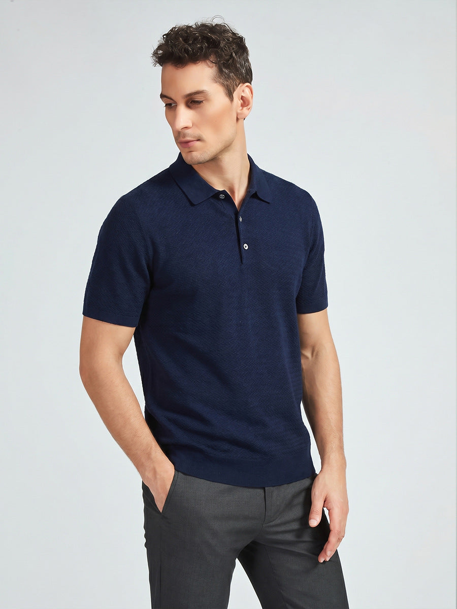 Mens Merino Wool Short Sleeve Shirt