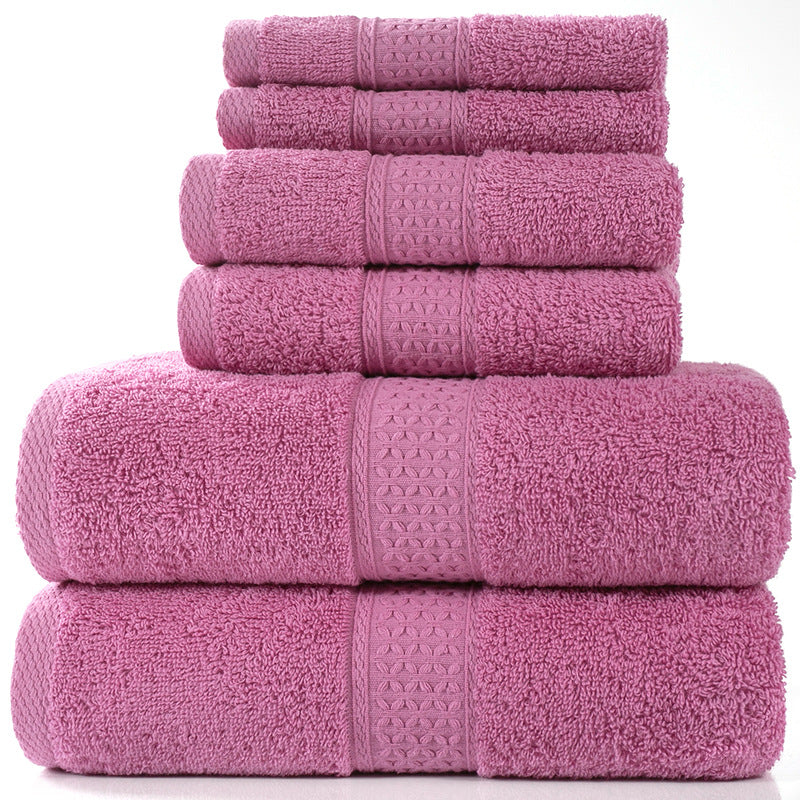 Cotton Bath Towel Set Absorbent Soft Combed