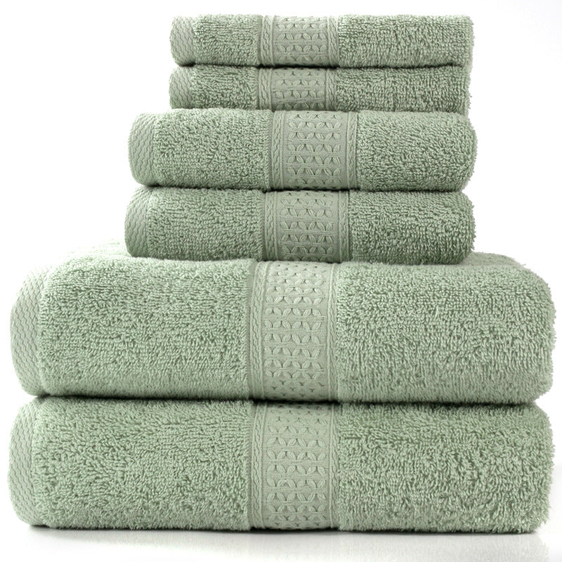 Cotton Bath Towel Set Absorbent Soft Combed