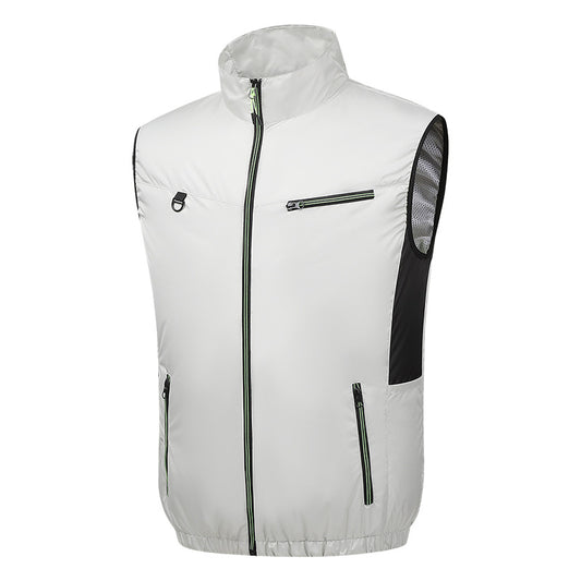Cooling Fan Vest for Summer Outdoor Work Heat Protection