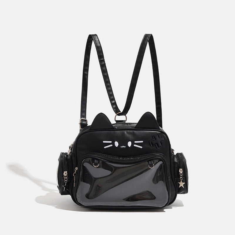 Mechanical Cat Pattern Tote Bag