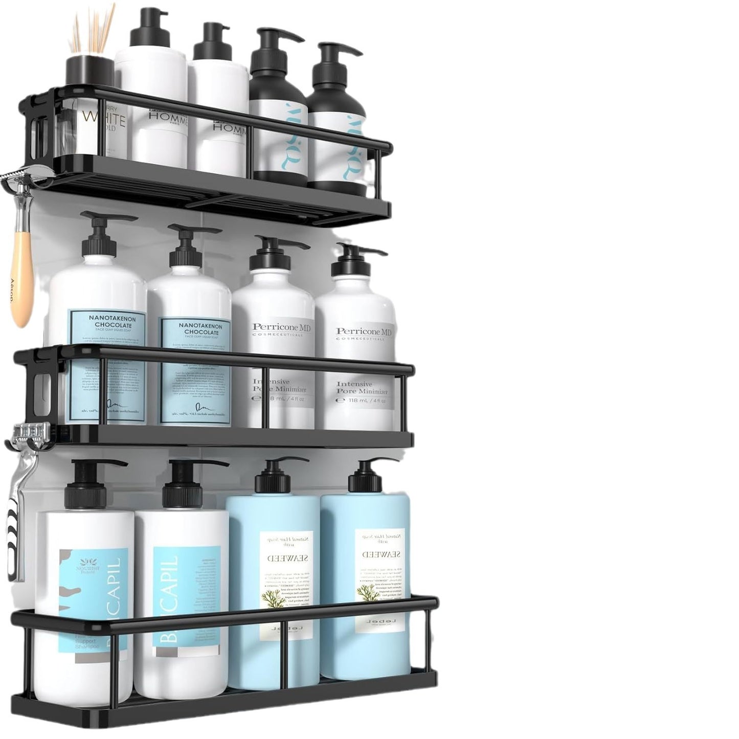 Adhesive Wall Mounted Storage Rack Set