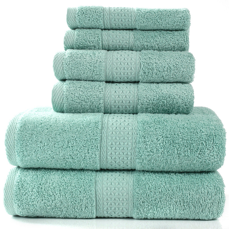 Cotton Bath Towel Set Absorbent Soft Combed