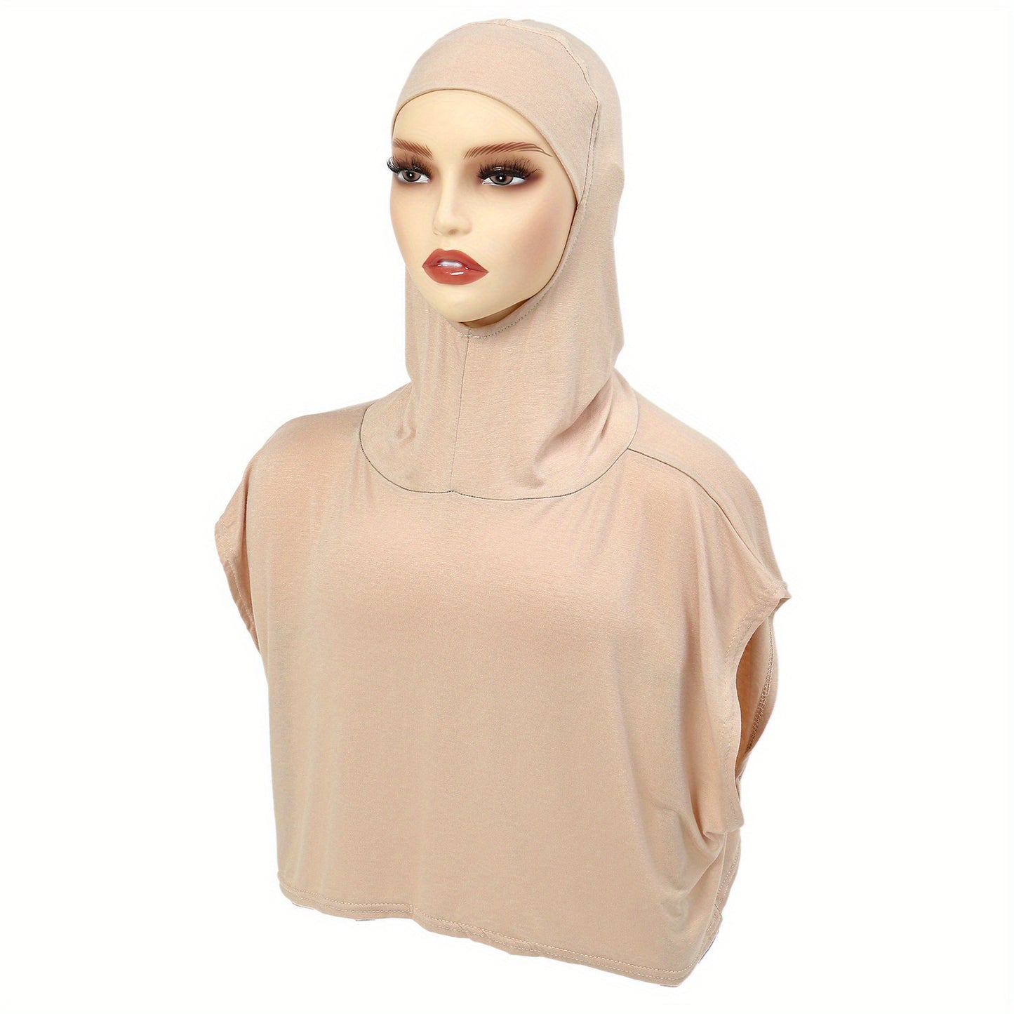 Pullover Hooded Faux Collar Cotton Cap