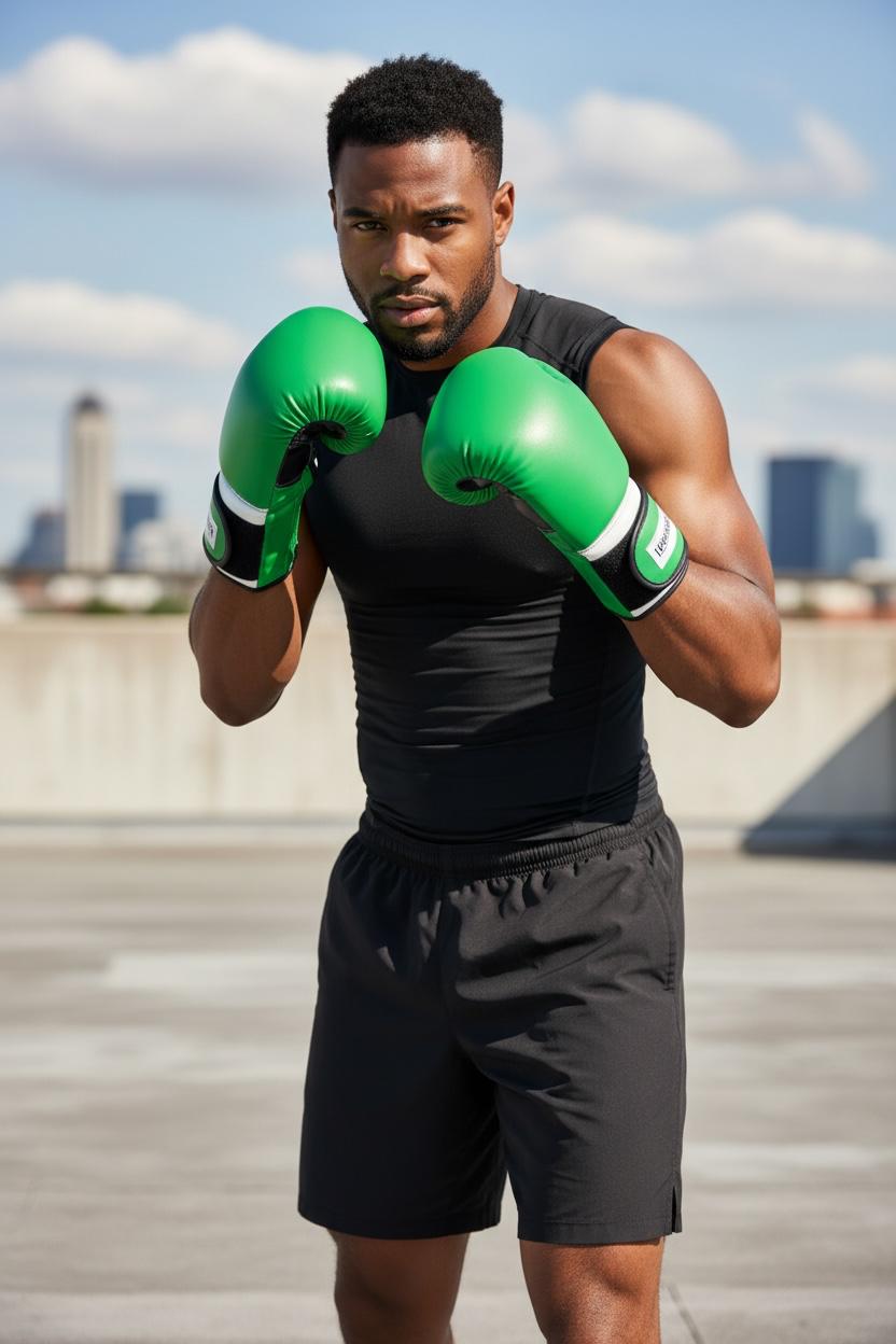 MMA Grappling & Sparring Gloves – Pro-Flex Design (Green/White)